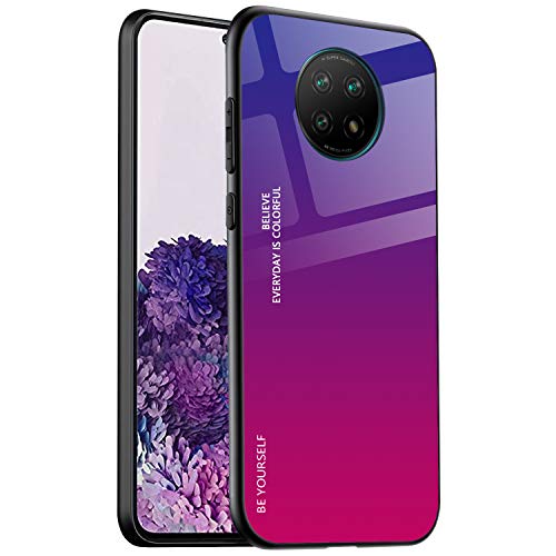 ALAMO Schutzhülle aus Hartglas für Xiaomi Redmi Note 9T 5G, bunt, Schutzhülle aus Hartglas + TPU-Silikon – Farbe 4 von Alamo