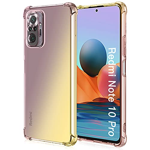 ALAMO Schutzhülle für Xiaomi Redmi Note 10 Pro, transparent, TPU, Silikon, stoßfest, goldfarben/Schwarz ALAMO Schutzhülle für Xiaomi Redmi Note 10 Pro, transparent, TPU, Silikon, stoßfest, goldfarben/Schwarz von Alamo