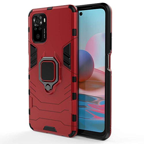 Alamo Ultra Panzerhülle für Xiaomi Redmi Note 10 4G / Note 10S, TPU+PC StoßFest Hülle mit Ring Ständer - Rot Alamo Ultra Panzerhülle für Xiaomi Redmi Note 10 4G / Note 10S, TPU+PC StoßFest Hülle mit Ring Ständer - Rot von Alamo