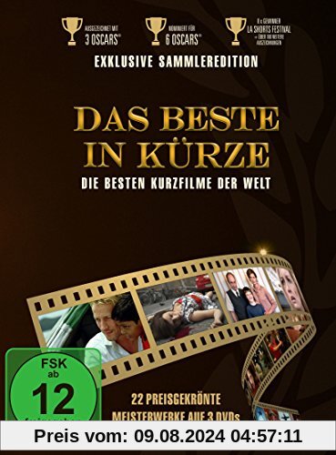 Das Beste in Kürze - Die besten Kurzfilme der Welt (Digipack inkl. 18 seitigem Booklet) (exklusiv bei Amazon.de) [3 DVDs] von Alan Cumming