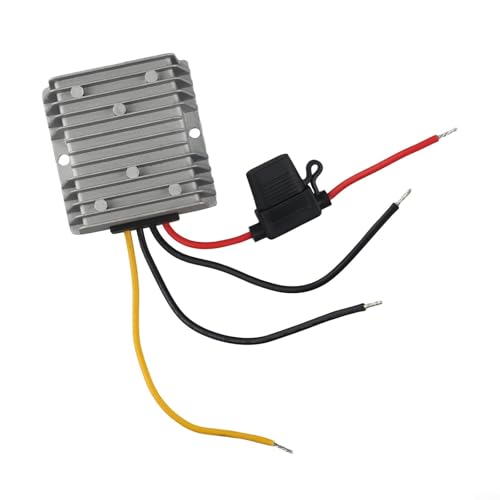 Alanmoship 20 A 240 W DC 24 V 36 V 48 V auf 12 V Step-Down-Konverter Wasserdicht IP67 Spannungsregler mit Sicherung, für Automobil, LKW, Golfwagen, LED-Streifen von Alanmoship