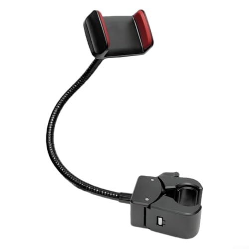 Alanmoship Flexibler Handy-Mikrofon-Clip-Halter für Stativ, verstellbarer Betrachtungswinkel und 360-Grad-Drehung (Handy-Clip) von Alanmoship