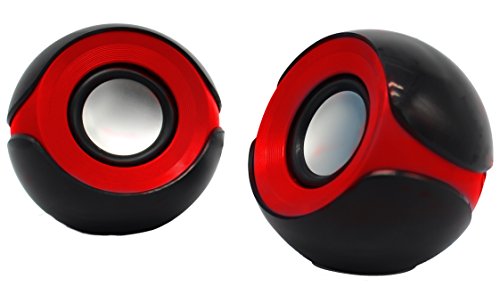Alantik sps3nr Speakers USB 2.0, Kugel, rot/schwarz von Alantik