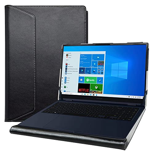 Alapmk Schutzhülle für Samsung Galaxy Book Pro 360 15 np950qdb/Galaxy Book Pro 15 NP950XDB/Samsung Galaxy Book2 Pro 360 15 np950qed/Samsung Galaxy Book2 Pro ro 15 NP. 950XED NP950XEE, Schwarz von Alapmk