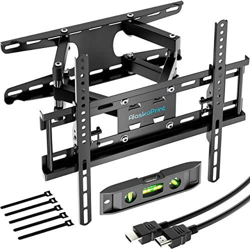 TV Wandhalterung, Schwenkbar TV Haltarung,Neigbar TV Haltarung für 20-65 Zoll Flach & Curved LCD LED, Monitorbis zu 60kg, max.VESA 400x400 TV Wandhalterung, Schwenkbar TV Haltarung,Neigbar TV Haltarung für 20-65 Zoll Flach & Curved LCD LED, Monitorbis zu 60kg, max.VESA 400x400 von Alaskaprint