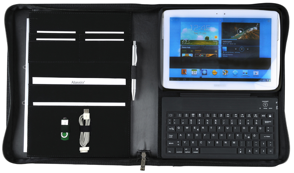Alassio Bluetooth Tastatur im Organizer , LOMBARDO, , für iPad von Alassio