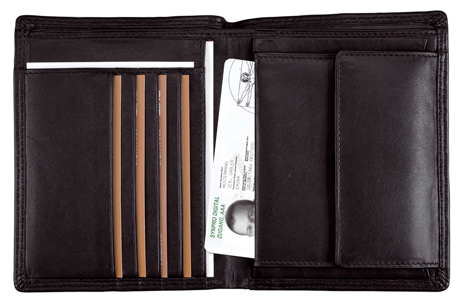 Alassio Kombi-Geldbörse , RFID Document Safe, , Nappaleder von Alassio