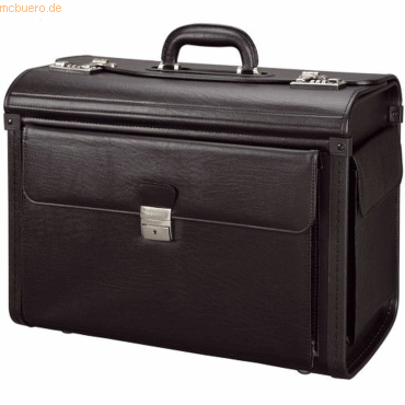 Alassio Pilotenkoffer Vicenza 45,5x34x20cm Lederimitat schwarz Alassio Pilotenkoffer Vicenza 45,5x34x20cm Lederimitat schwarz von Alassio