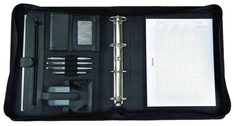 Alassio Ringbuchmappe OSI Imitat für DIN A4 schwarz von Alassio