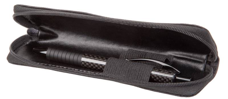 Alassio Schreibgeräte-Etui, für 2 Stifte, schwarz von Alassio