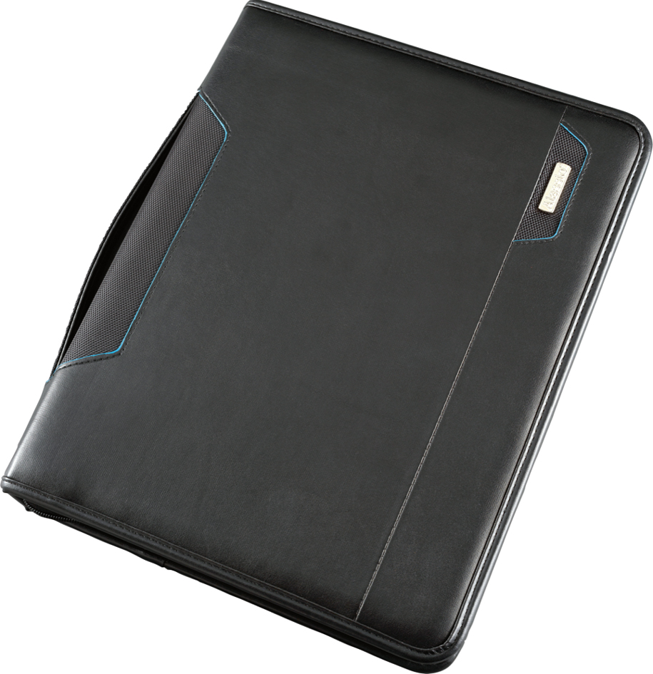 Alassio Tablet-PC Organizer A4 SALERNO, Lederimitat, schwarz von Alassio