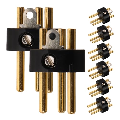 Alasum 8Stücke Xlr Stecker Pin Adapter Kabelgebundene Mikrofonanschlüsse für Audio und Lichtgeräte Langlebig Kompakt für DIY und Aufnahmegeräte von Alasum
