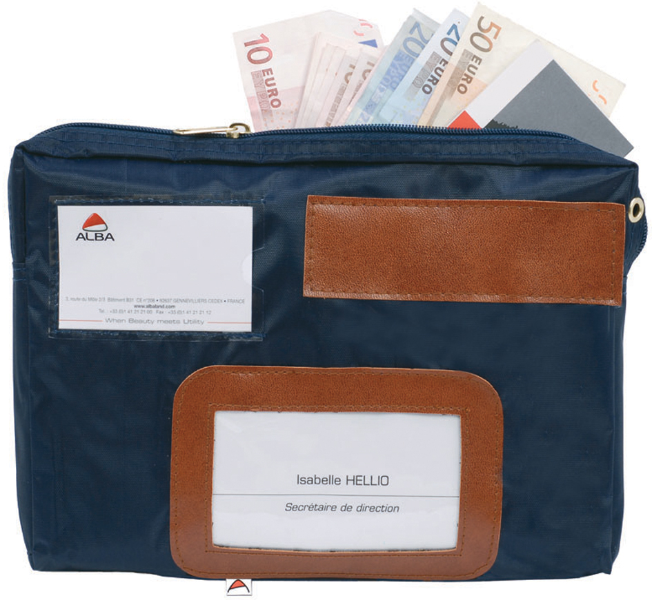 ALBA Banktasche , POCAIS,  mit Dehnfalte, Polyester, blau von Alba