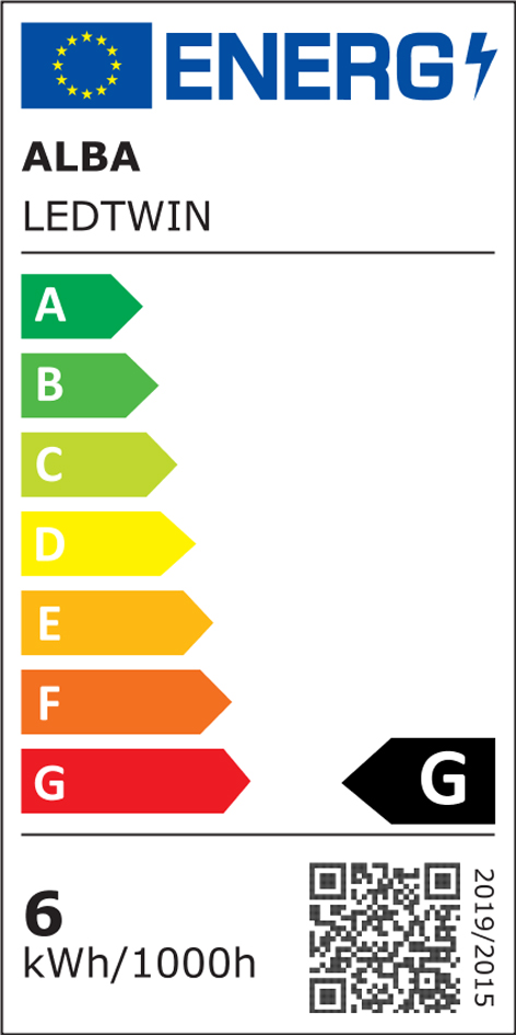 ALBA LED-Tischleuchte , LEDTWIN, , kabellos, mit Akku, weiß von Alba