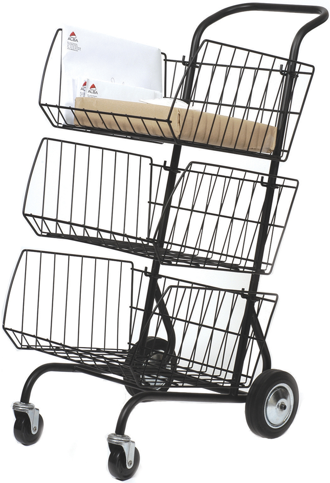 ALBA Postwagen, aus Stahl, schwarz von Alba