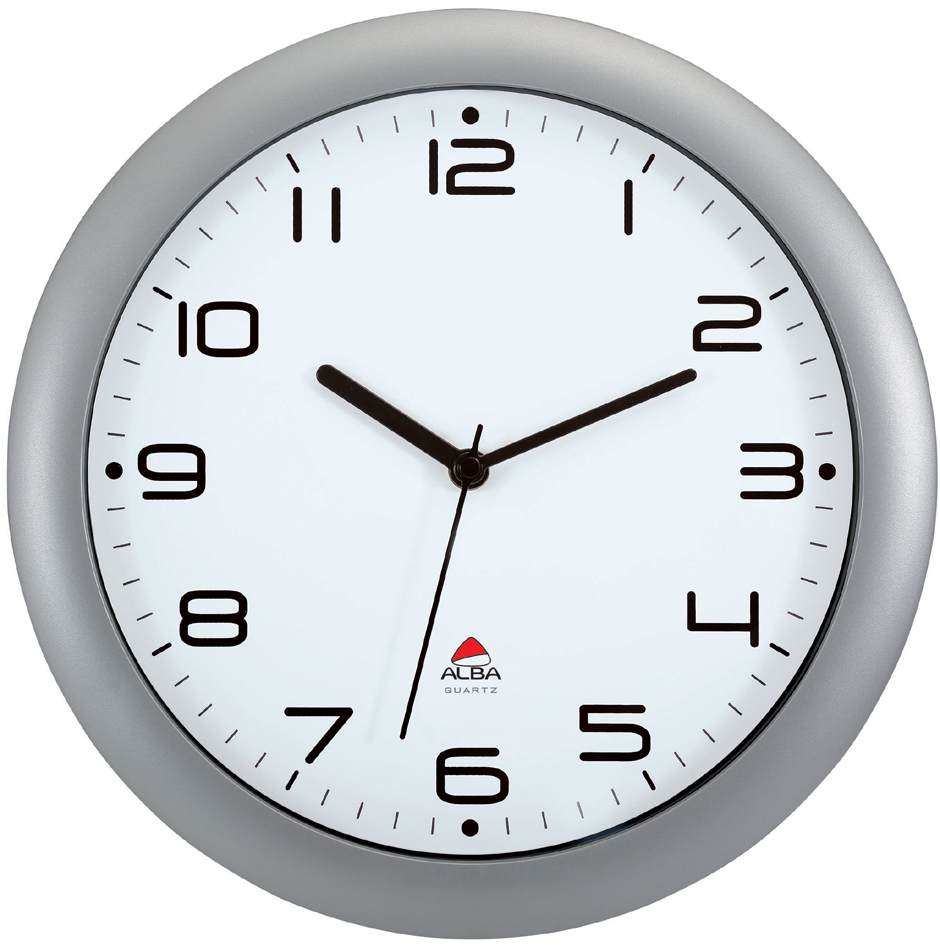 ALBA Wanduhr , HORNEW, , Quarzwerk, grau ALBA Wanduhr , HORNEW, , Quarzwerk, grau von Alba