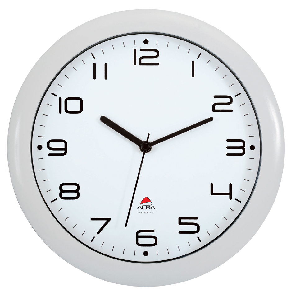 ALBA Wanduhr , HORNEW, , Quarzwerk, weiß ALBA Wanduhr , HORNEW, , Quarzwerk, weiß von Alba