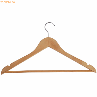 Alba Kleiderbügel mit Hosensteg Holz VE=25 Stück Alba Kleiderbügel mit Hosensteg Holz VE=25 Stück von Alba