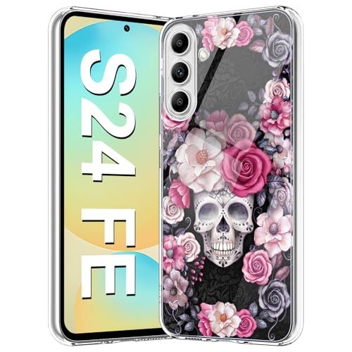Albaityee Halloween Rose Skull Hülle für Samsung Galaxy S24 FE Hülle Weiches Silikon Ultra Dünn Blumen Weihnachten Handyhülle Christmas Muster Kratzfest Schutzhülle für Samsung S24 FE (Rose Skull) Albaityee Halloween Rose Skull Hülle für Samsung Galaxy S24 FE Hülle Weiches Silikon Ultra Dünn Blumen Weihnachten Handyhülle Christmas Muster Kratzfest Schutzhülle für Samsung S24 FE (Rose Skull) von Albaityee