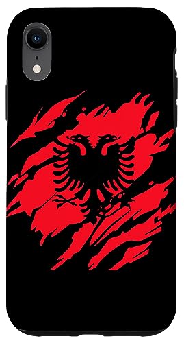 Hülle für iPhone XR ALB Flagge Stolz Fans Albanien von Albania Scratch Flag Supporter Equipment