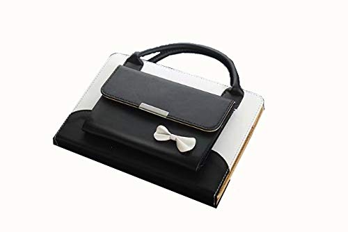 Albc Süße Schutzhülle für iPad Mini 5 2019 / 5. Generation Mini / iPad Mini 4 / iPad Mini 3 / iPad Mini 2 / iPad Mini 1 – Smart Slim Handtasche Leder Stand Cover mit Auto Wake/Sleep-Funktion, Schwarz von Albc