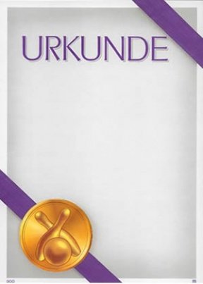 Albert Hoffmann Urkundenverlag Bowling / 900/957 / / PC-Urkunden (170 g/m²) 10 Stk von Albert Hoffmann Urkundenverlag