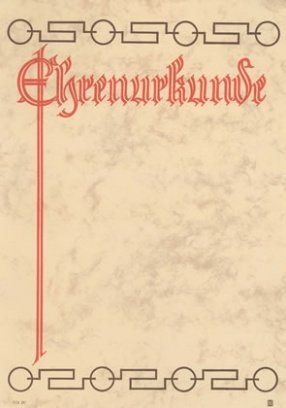 Albert Hoffmann Urkundenverlag Ehrenurkunden/DIN A4/ 113 / Edelkarton (300 g/m²) 100 Stk von Albert Hoffmann Urkundenverlag