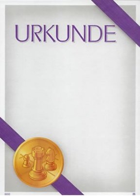Albert Hoffmann Urkundenverlag Schach / 900/985 / / PC-Urkunden (170 g/m²) 100 Stk von Albert Hoffmann Urkundenverlag