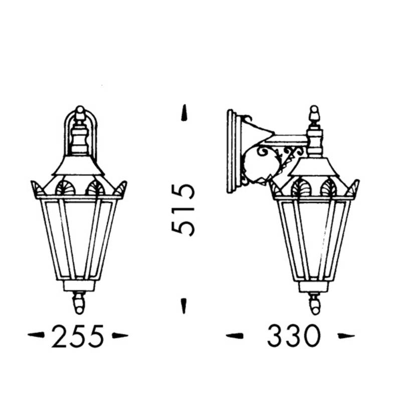 Landhausstil Außenwandleuchte 746 S von Albert Leuchten