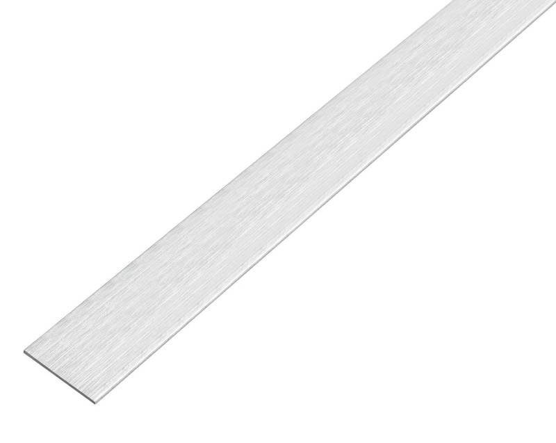 Alberts Treppenstangen-Ringöse, 488826 Flachstange selbstklebend Aluminium, edelstahldesign, hell von Alberts