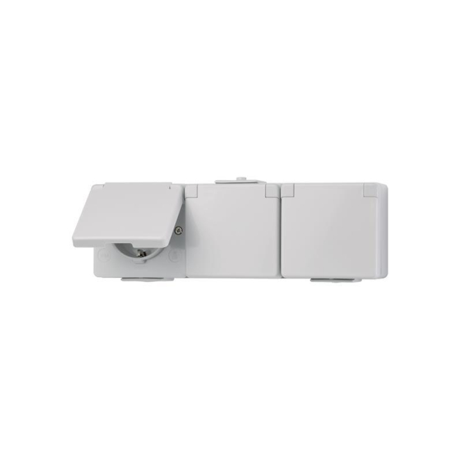 JG APWG WG 600 Schuko-Steckdose 623W 3fach waagerecht JG APWG WG 600 Schuko-Steckdose 623W 3fach waagerecht von Albrecht Jung GmbH & Co. KG