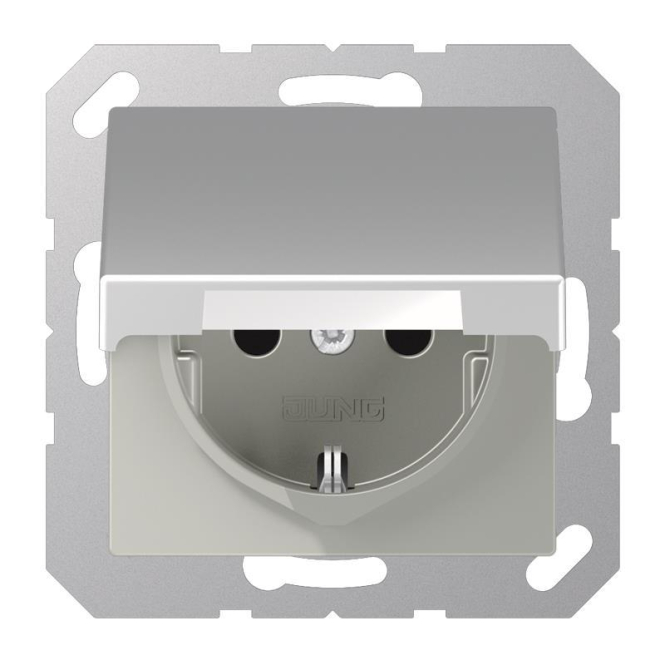JG SCHUKO Steckd.m.Klappd. A1520BFKLAL aluminium JG SCHUKO Steckd.m.Klappd. A1520BFKLAL aluminium von Albrecht Jung GmbH & Co. KG