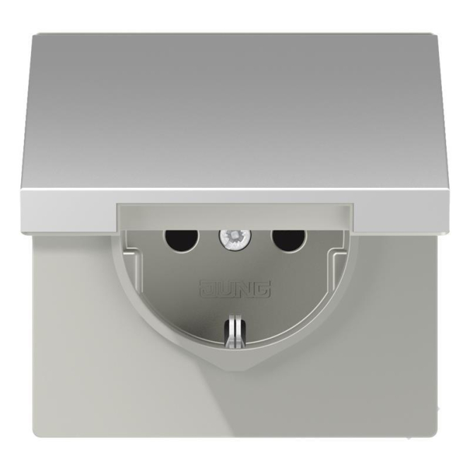 JG SCHUKO Steckdose m.Klappd. AL1520KL 16A 250V LS aluminium JG SCHUKO Steckdose m.Klappd. AL1520KL 16A 250V LS aluminium von Albrecht Jung GmbH & Co. KG