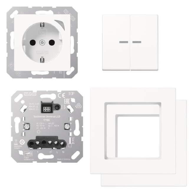 Jung HOME Starterset A550 JH-PAKET1AWW alpinweiß Jung HOME Starterset A550 JH-PAKET1AWW alpinweiß von Albrecht Jung GmbH & Co. KG