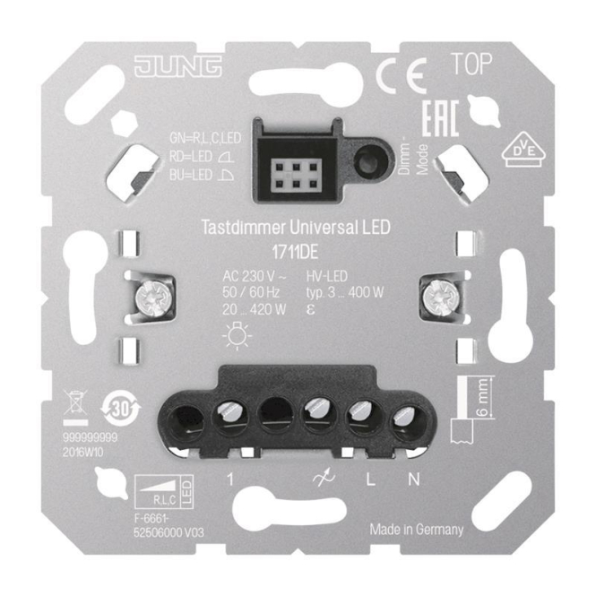 Jung LED Universal Tastdimmer 1711DE Jung LED Universal Tastdimmer 1711DE von Albrecht Jung GmbH & Co. KG