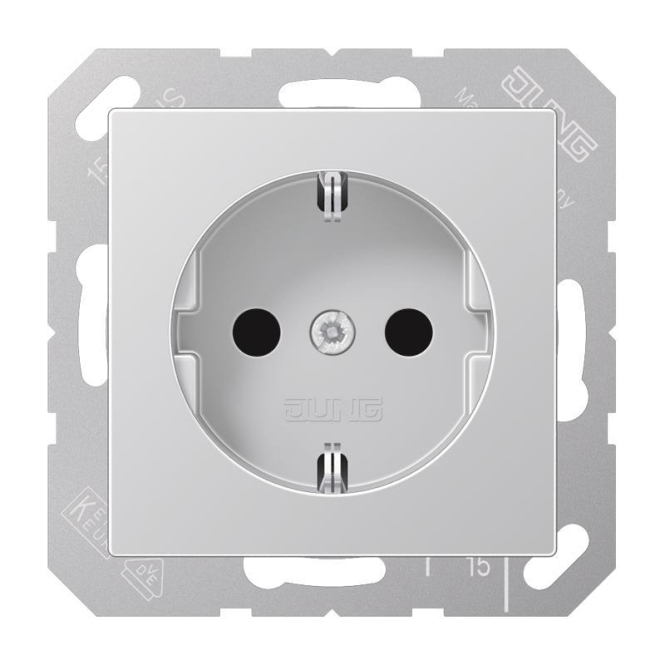Jung SCHUKO Steckdose A1520KIAL Serie A aluminium Jung SCHUKO Steckdose A1520KIAL Serie A aluminium von Albrecht Jung GmbH & Co. KG