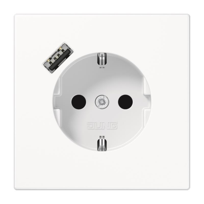 Jung SCHUKOsteckdose m.USB LS1520-18AWW Typ A alpinweiß Jung SCHUKOsteckdose m.USB LS1520-18AWW Typ A alpinweiß von Albrecht Jung GmbH & Co. KG
