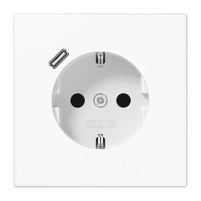 Jung SCHUKOsteckdose m.USB LS1520-18CWW Typ C alpinweiß Jung SCHUKOsteckdose m.USB LS1520-18CWW Typ C alpinweiß von Albrecht Jung GmbH & Co. KG