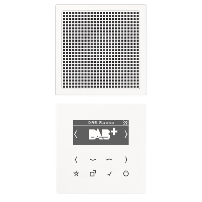 Jung Smart Radio DAB+Set Mono DABLS1WW weiss Jung Smart Radio DAB+Set Mono DABLS1WW weiss von Albrecht Jung GmbH & Co. KG