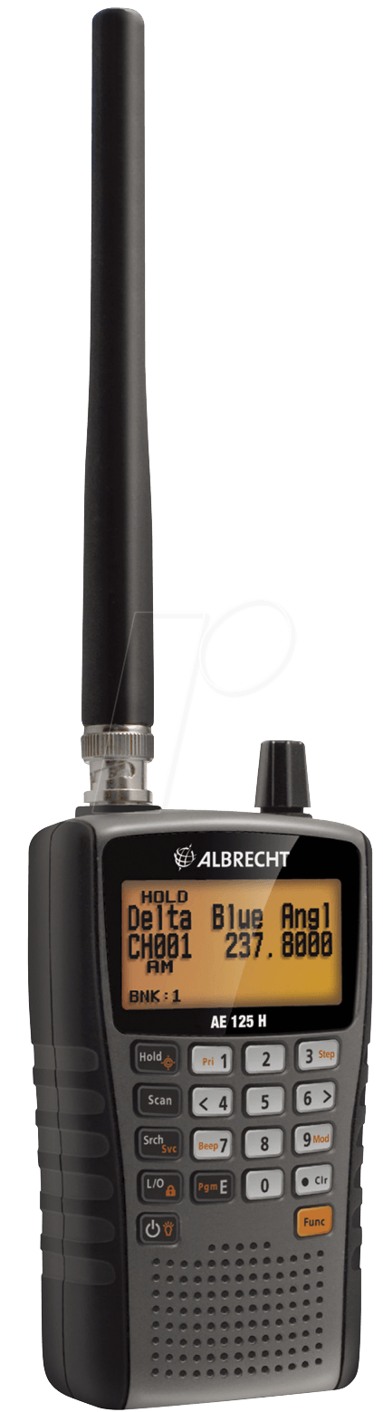 ALBRECHT AE125H - Handscanner / Empfänger, LCD beleuchtet von Albrecht