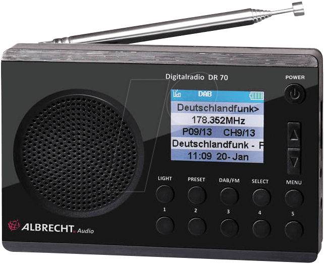 ALBRECHT DR70 - Digitalradio, DAB+/UKW von Albrecht