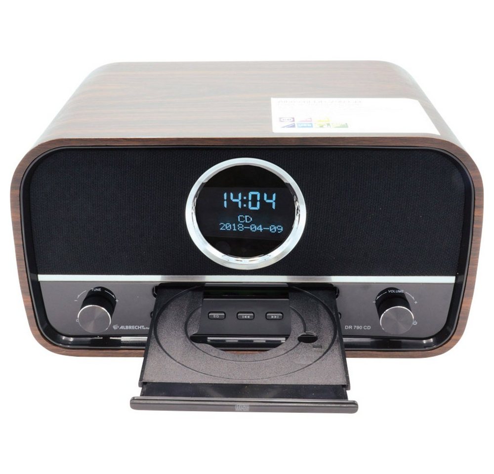 Albrecht Albrecht DR 790 CD-Radio DAB+, UKW AUX, Bluetooth®, CD Braun Radio von Albrecht
