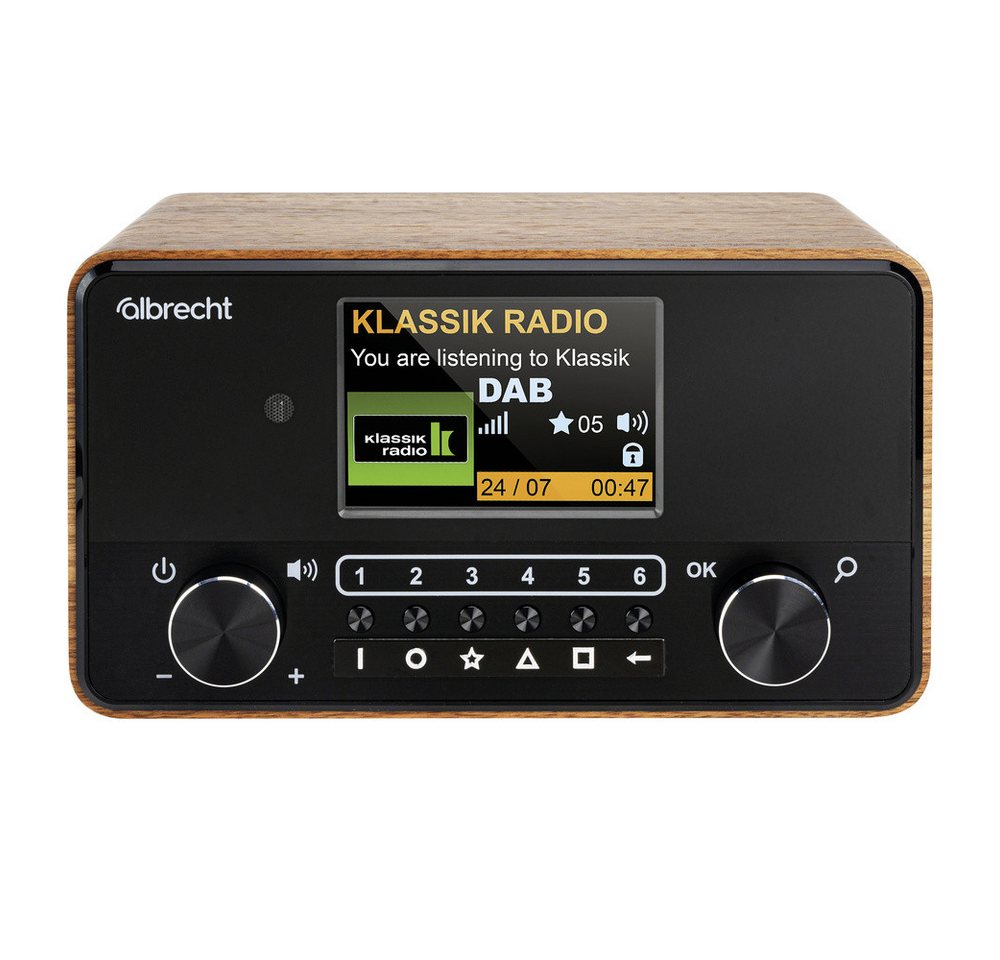 Albrecht Albrecht DR 866 Tischradio DAB+, FM AUX, Bluetooth®, DAB+, UKW Fühlba Radio von Albrecht