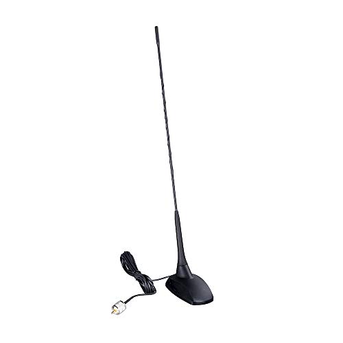 Albrecht CB-Magnetantenne CBM-516, 65270, Strahlerlänger 44cm, mit 4 m Kabel und PL-Stecker von Albrecht