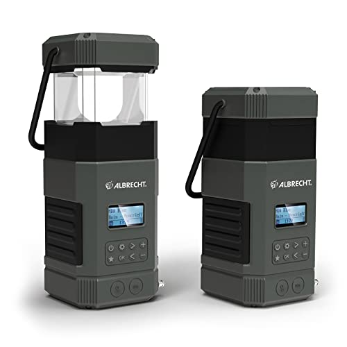 Albrecht DR 114, tragbares DAB+/UKW Outdoor Kurbelradio, 27912, SOS-Notruf, Campinglampe, Taschenlampe, Solarmodul, PowerBank, IPX5 Wasserschutz Albrecht DR 114, tragbares DAB+/UKW Outdoor Kurbelradio, 27912, SOS-Notruf, Campinglampe, Taschenlampe, Solarmodul, PowerBank, IPX5 Wasserschutz von Albrecht
