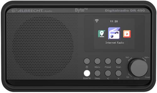 Albrecht DR 490 ByteFM Internet/DAB+/UKW Internet Tischradio DAB+, UKW, Internet Internetradio Inkl. von Albrecht