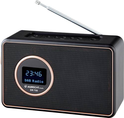 Albrecht DR 750 Tischradio DAB+, DAB, UKW Schwarz von Albrecht