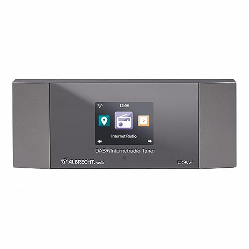 Albrecht DR463+, 27463, Internetradio/DAB+ Adapter zum Nachrüsten von Radios und Stereo-Anlagen, empfängt Musik über WLAN, DAB+, Bluetooth® von Albrecht