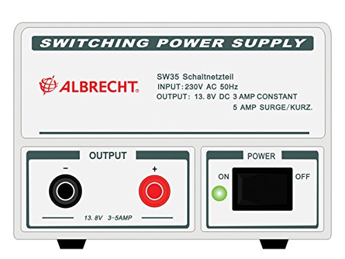 Albrecht SW 35 Schaltnetzteil, Innenraum-Adapter DE Puissance & Wechselrichter, AC zu DC, Stromversorgung für CB-Funkgeräte, weiß von Albrecht