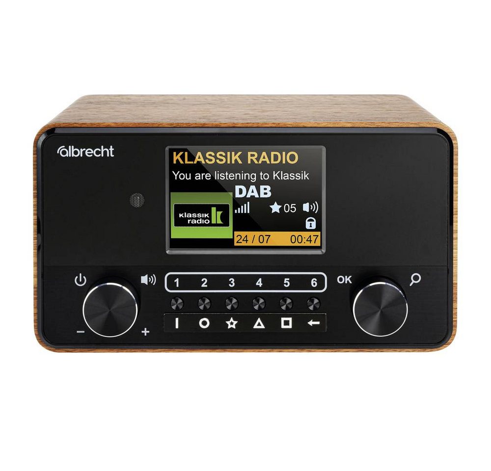 Albrecht Senioren- und Blindenradio Radio (Fühlbare Tasten, Sprachausgabe, Weckfunktion) von Albrecht